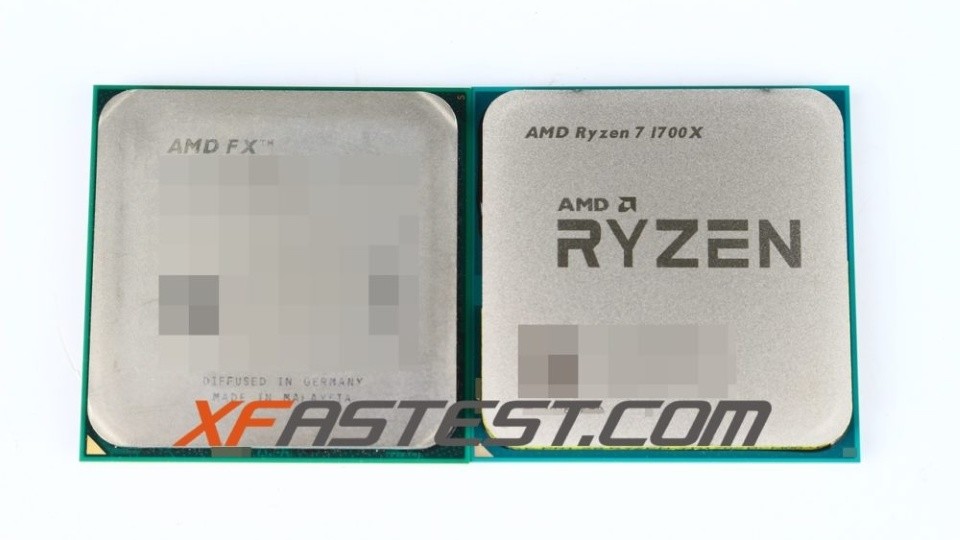 Xfastest hat einen AMD Ryzen 7 1700X getestet und zusammen mit einem älteren FX-Prozessor fotografiert.