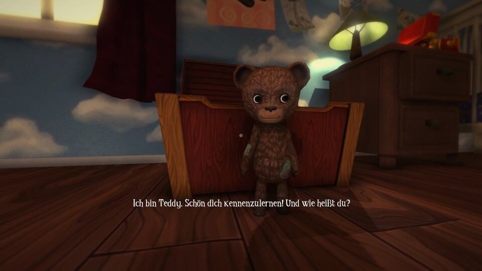 Unser Teddybär ist nicht nur ein treuer Gefährte, sondern auch eine verdammt nützliche Taschenlampe.