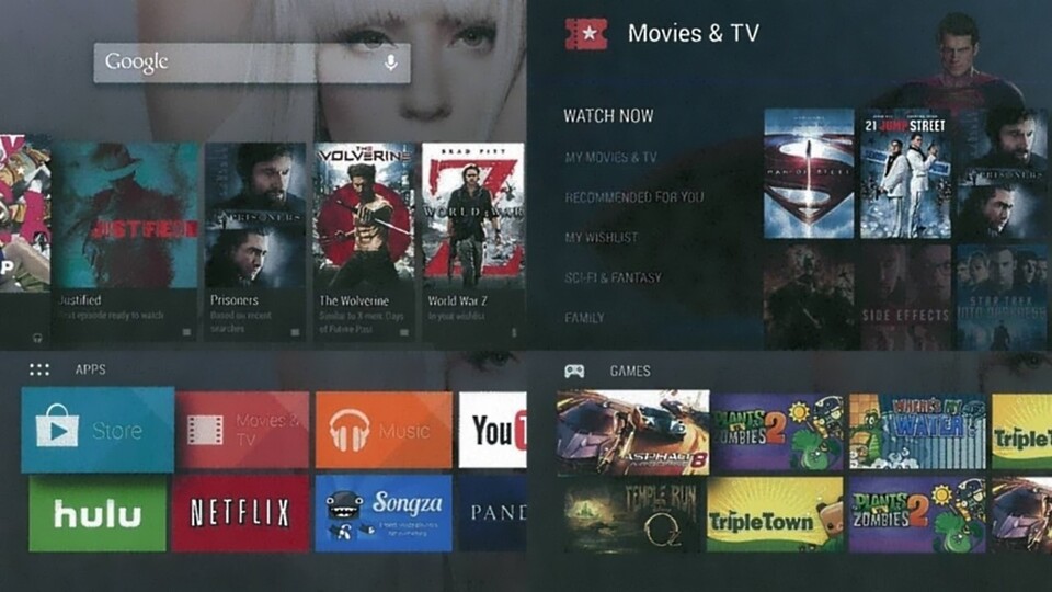 Android TV soll ein Betriebssystem speziell für Set-Top-Boxen werden. (Bildquelle: The Verge)