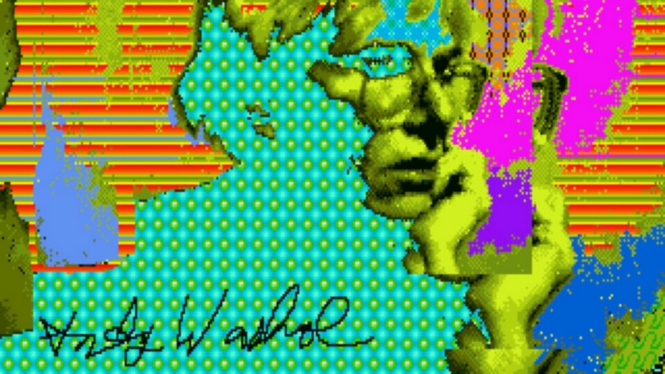 Andy Warhol führte den Amiga 1985 nicht nur vor, sondern arbeitete auch privat damit und erstellte bislang unbekannte Bilder. (Bildquelle: Nowseethis)