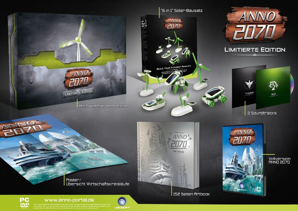 Die »Limited Edition« von Anno 2070 bietet zahlreiche Extras.