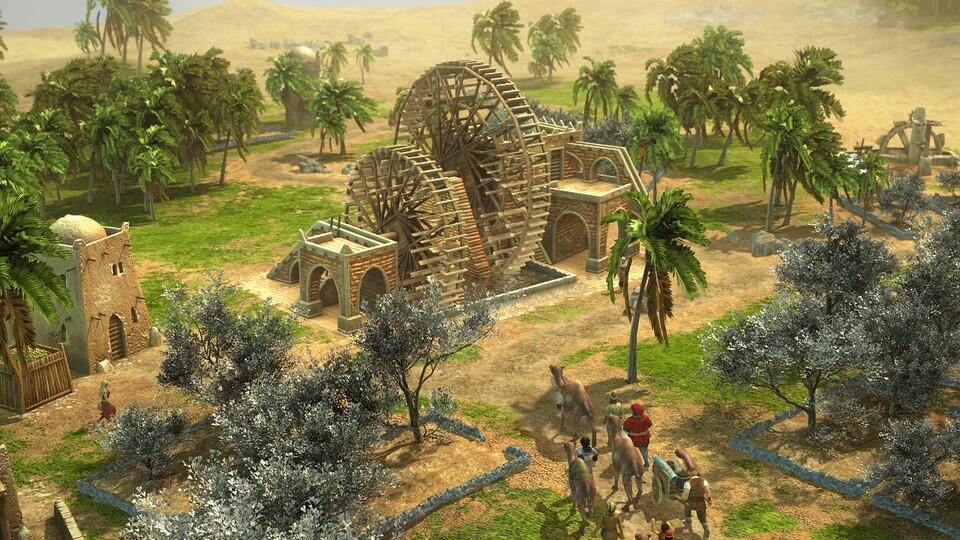 Um die Wüste zu begrünen muss der Spieler fremde Technologien erforschen.