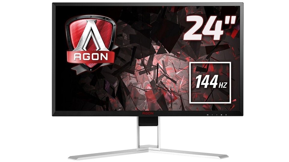 Der AOC AGON AG241QX bietet neben einer guten Bildqualität auch praktische Features wie einen Headsethalter mit.