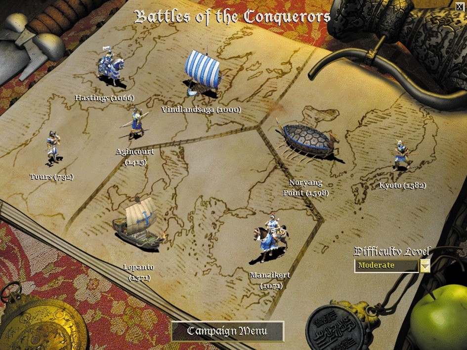 In der vierten Kampagne spielen Sie acht historische Schlachten in einer beliebigen Reihenfolge.