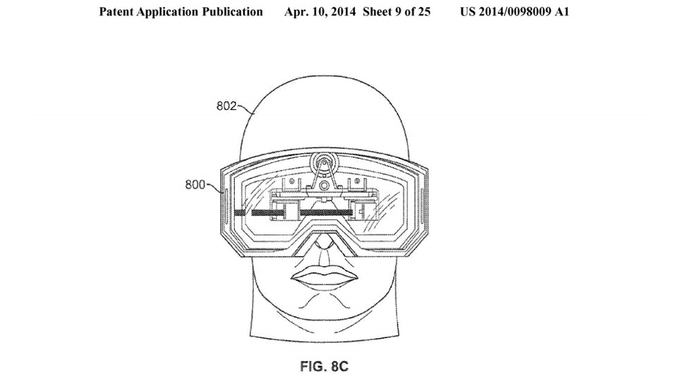 Apple stellt sich seine Datenbrille laut Patentantrag so vor.