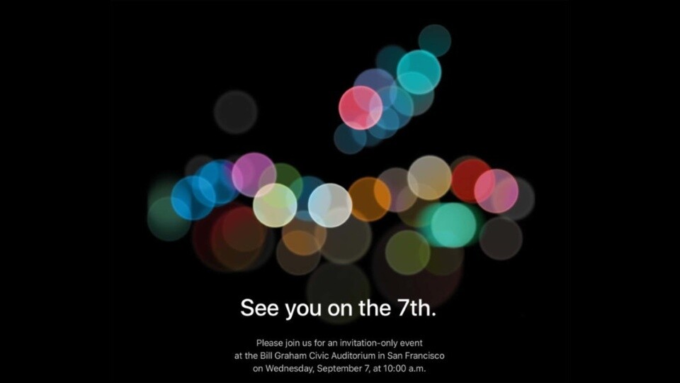 Apple verschickt Einladungen für den 7. September 2016.