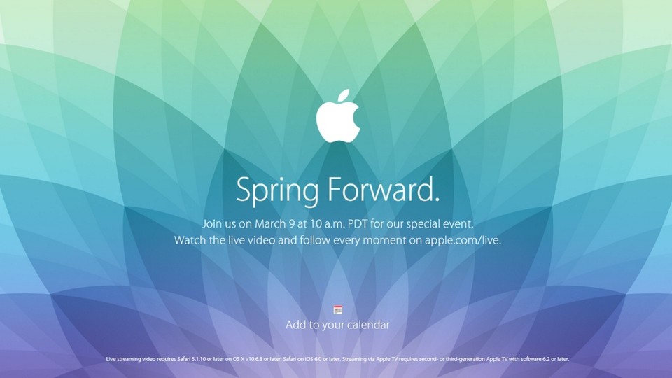 Apple kündigt den »Spring Forward«-Event für den 9. März an.