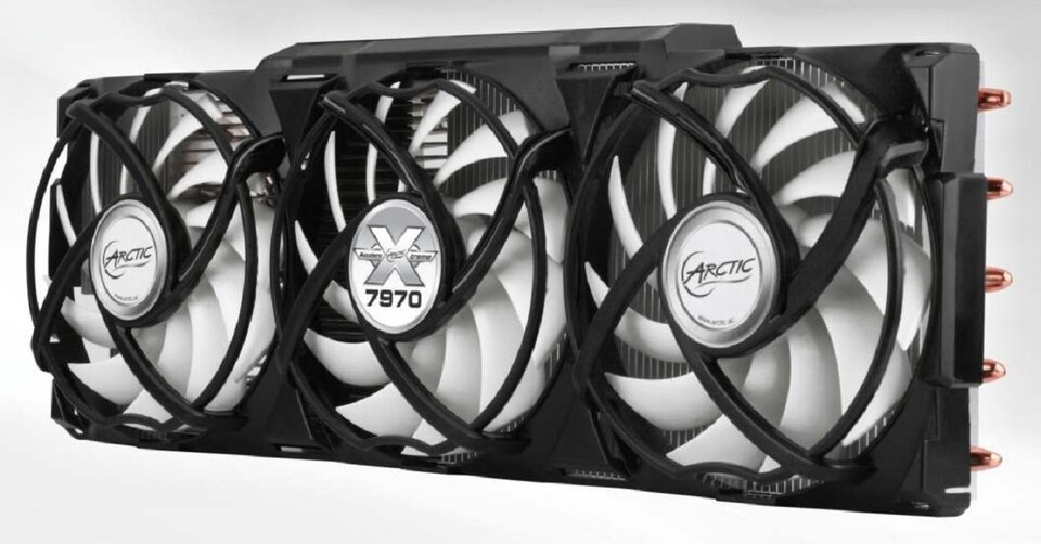 Leiser Luftkühler für AMDs Radeon HD 7970: Arctic Accelero Xtreme 7970.
