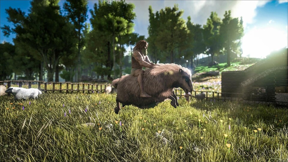 Ark: Survival Evolved bietet hunderte Kreaturen - sogar Schafe. Ist das 60 Euro wert?