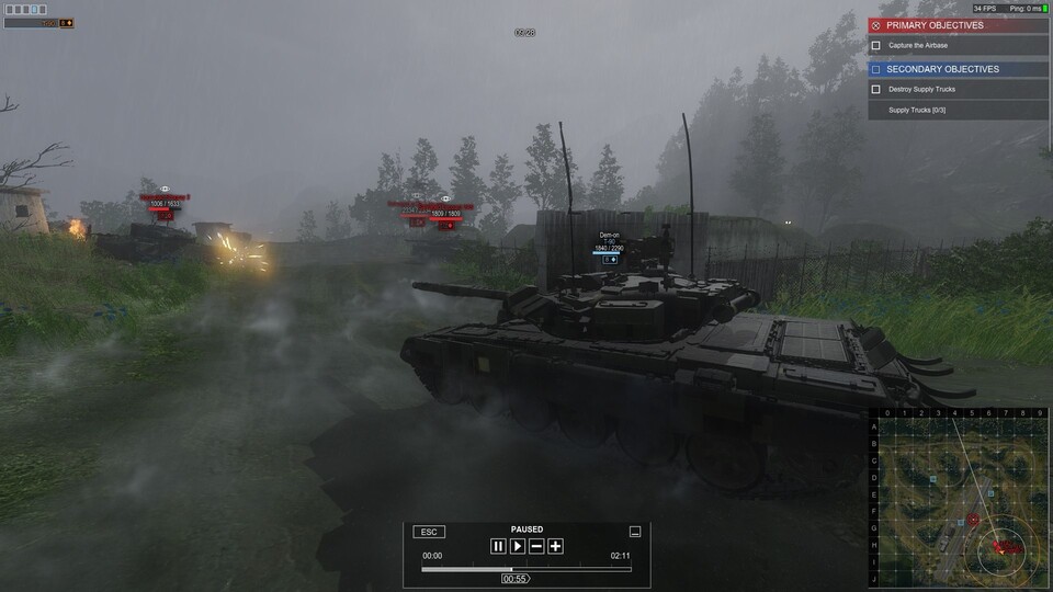 Mit der neuen Replay-Funktion kann man sich die Matches von Armored Warfare noch einmal ansehen.