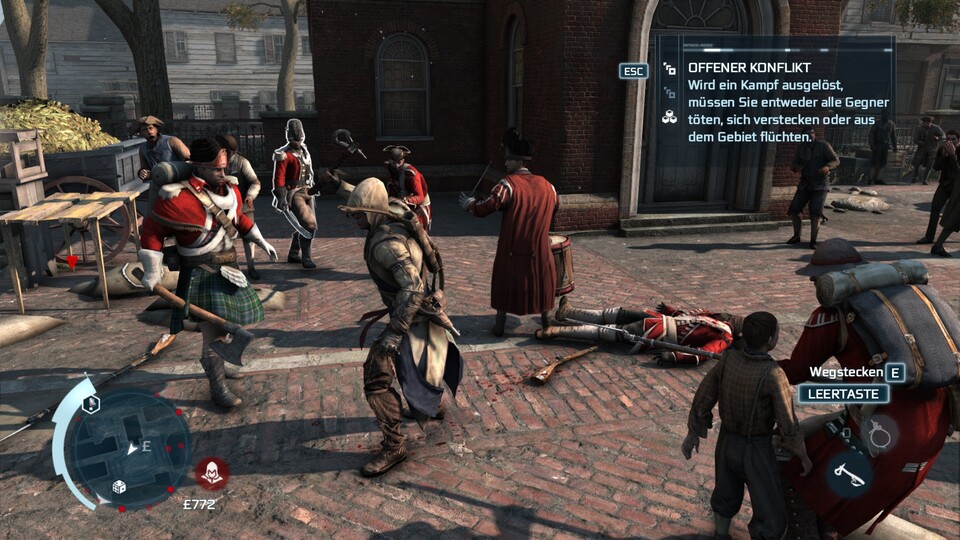 Ubisoft erzeugt auch in Assassin's Creed 3 eine zum Schneiden dichte Atmosphäre.