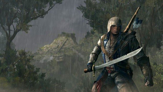 Connor vor der Maya-Pyramide in Assassin's Creed 3.
