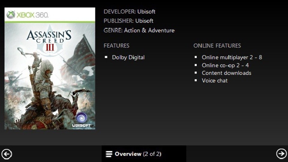 Der Koop-Eintrag zu Assassin's Creed 3 ist inzwischen wieder entferntw worden.