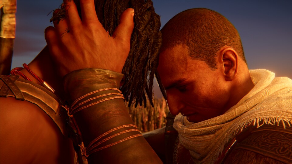 Origins inszeniert seine Geschichte deutlich emotionaler inszeniert als frühere Assassin’s Creeds.