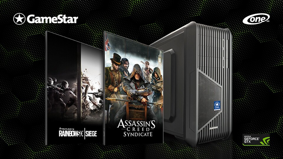 Kugeln oder Klingen: Beim Kauf eines GameStar-PCs oder -Notebooks bekommen Sie entweder Assassin's Creed: Syndicate oder Rainbow Six: Siege geschenkt.