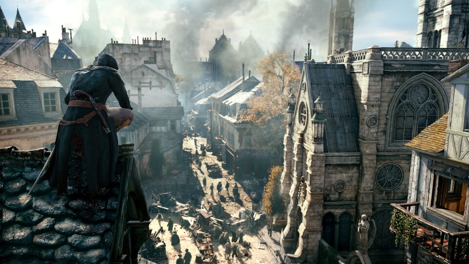 Ubisoft zeigt auf der Comic-Con 2014 unter anderem das Actionspiel Assassin's Creed Unity.