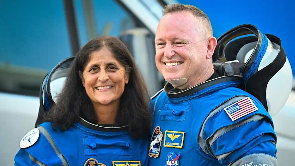 Vor dem Abflug zur ISS
