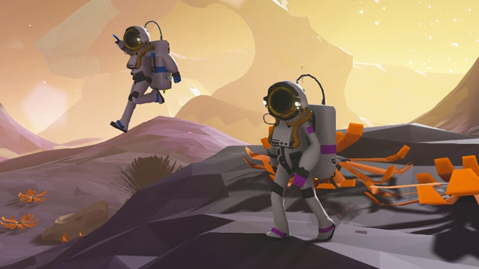 Schon die Early-Access-Version von Astroneer kann man online im Koop spielen. Für 2017 stehen trotzdem viele Neuerungen an. Unter anderem soll das Spiel Story-Elemente, mehr Survival-Optionen, Tiere und mehr Abwechslunge bei den Planeten bieten.