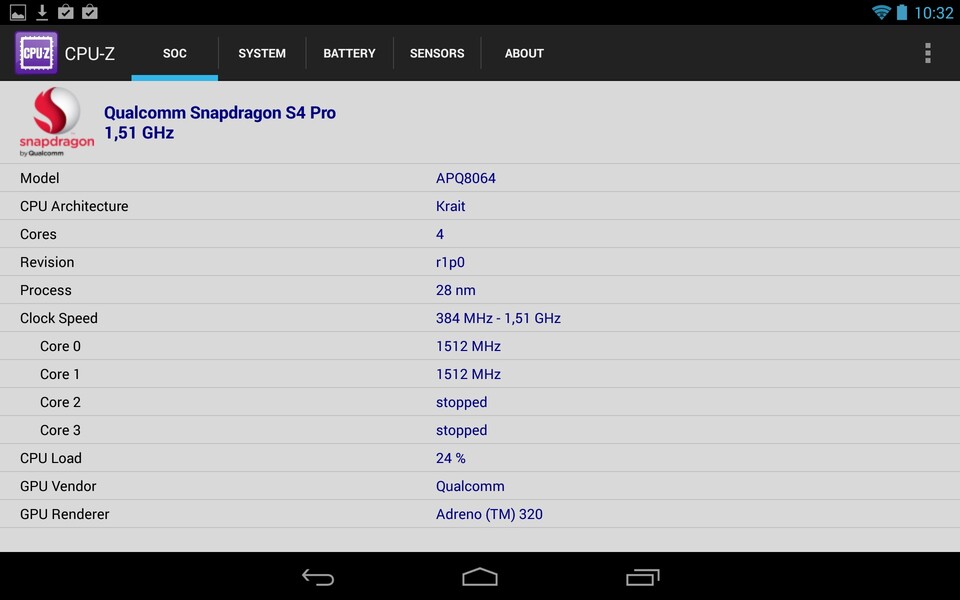 Snapdragon S4 Pro, Adreno 320 Grafik und 2,0 GByte RAM sorgen im Test für hohes Tempo.