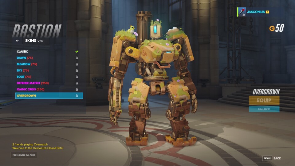 Auf dem PTR-Server von Overwatch hat Bastion einen Buff erhalten.