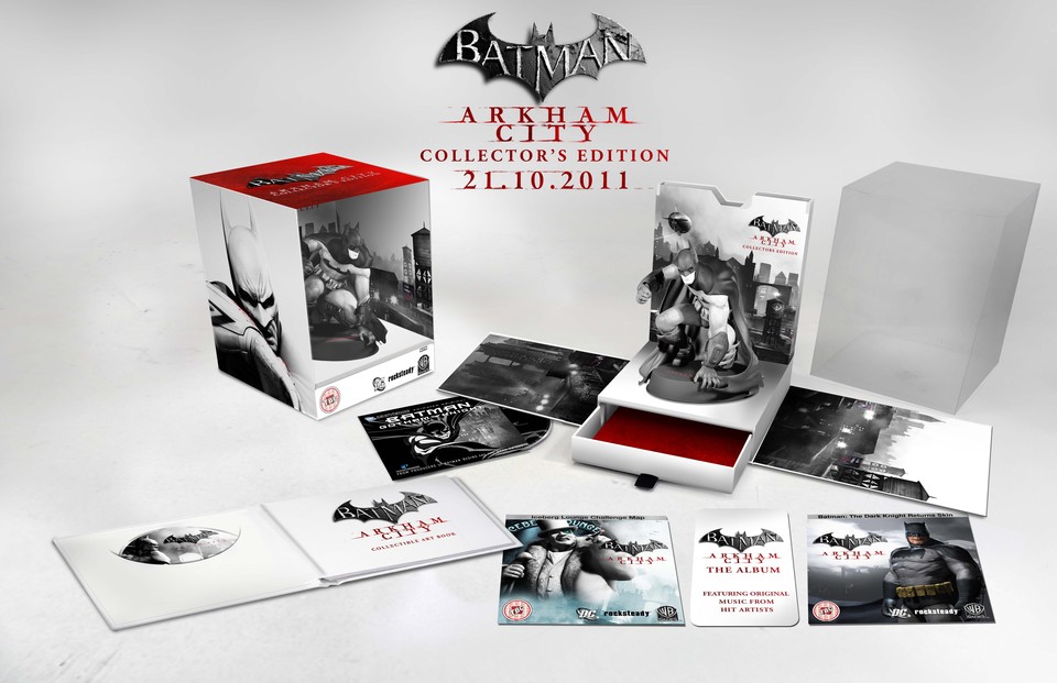 Die 100 Dollar teure Collector's Edition zum Actionspiel Batman: Arkham City bietet zahlreiche Extras.