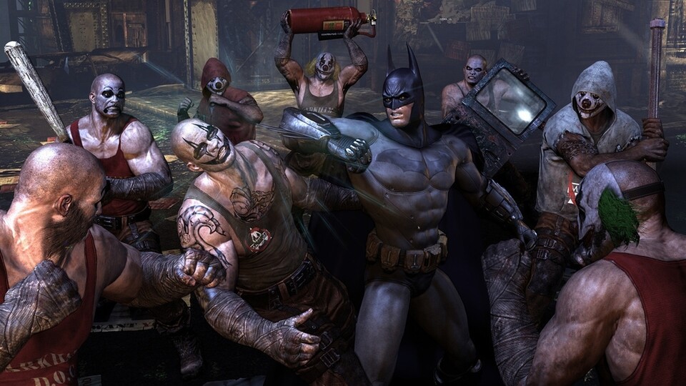 In Arkham City kämpfen Sie gegene eine kleine Armee von Psychopathen und Mördern