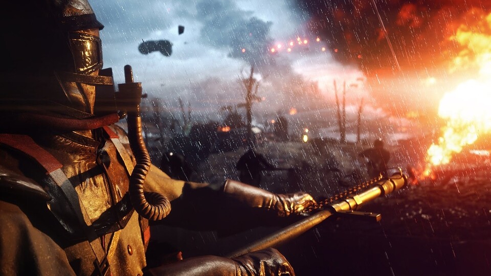 Battlefield 1 schafft bereits ohne Bildfilter spektakuläre Szenen. Die Schwarz-Weiß-Aufnahmen von Berduu heben die Optik aber trotzdem auf einen schaurig echten Level.