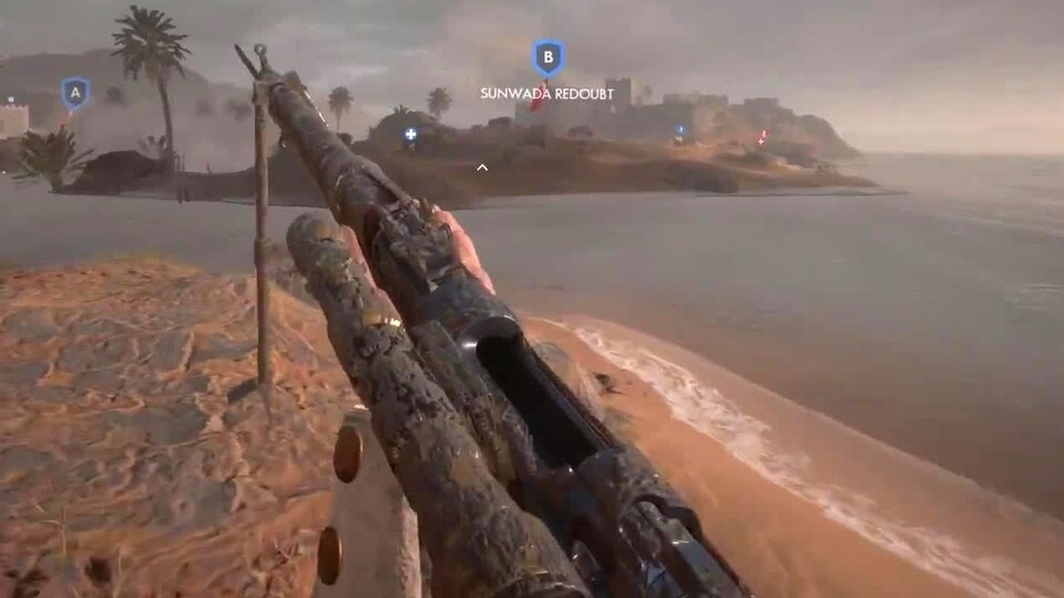 Battlefield 1 setzt nicht nur auf den großen Grafikbombast, sondern auch auf kleine Details wie verschmutzte Waffen.