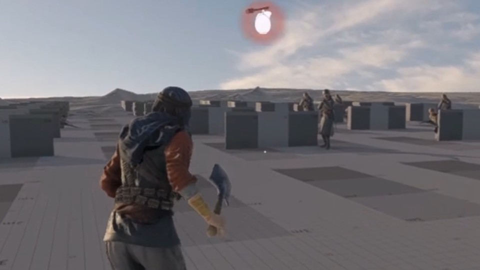 Im Entwicklervideo zu Battlefield 1 ist zu sehen, dass Dice ein Probelevel gebaut hat, um das Zurückschlagen von Granaten zu testen. 