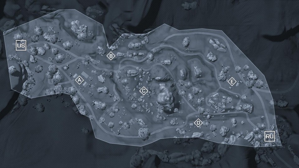 Die Community-Map von Battlefield 4 entsteht bei DICE LA in Zusammenarbeit mit den Spielern - das ist das Layout der Karte.