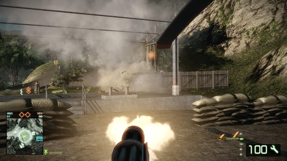 Sound : Das Sounddesign in Bad Company 2 ist herausragend. Besonders Waffen, Fahrzeuge und Explosionen klingen extrem authentisch.