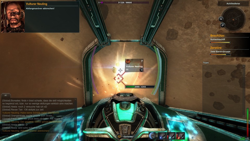 Nett: Black Prophecy besitzt eine Cockpit-Perspektive und unterstützt Joysticks.