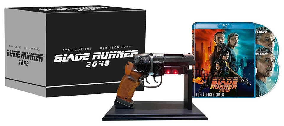 Blade Runner 2049 - Limited Deckard Blaster Edition mit vielen Extras auf Blu-ray.