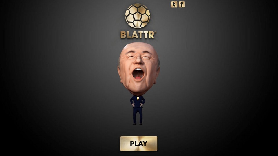 Das Spiel »Blattr« nimmt den Ex-Präsidenten der FIFA gehörig aufs Korn.