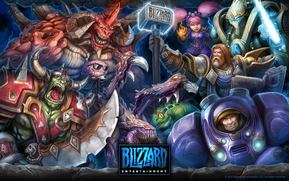 Wie im Fan-Wallpaper herscht auch bei Blizzard selbst ein Austausch zwischen den Spieleserien.