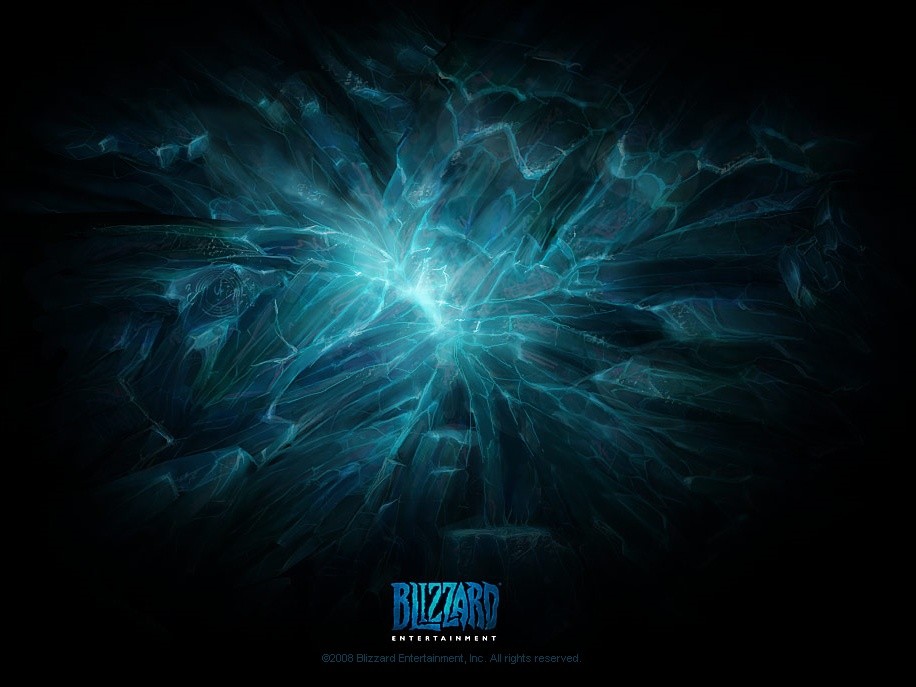 Ein ominöses Startbild auf der Homepage von Blizzard