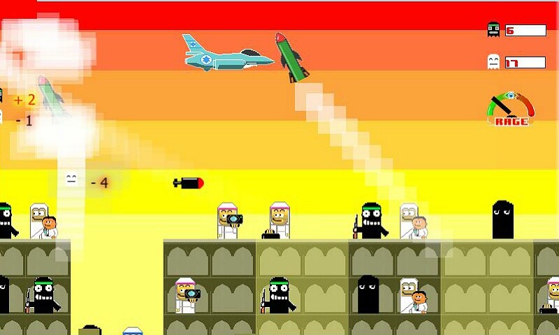 Bomb Gaza wurde von Google aus dem Play-Store entfernt. Es hatte Beschwerden gegeben, da das Spiel nicht ohne zivile Verluste zu meistern war.