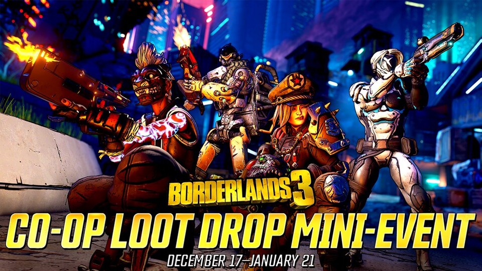 Das Mini-Koop-Event geht bis zum 21. Januar und beschert euch eine Menge Loot. (Quelle: Borderlands.com)
