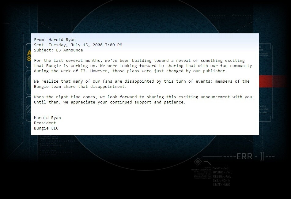 Das Entschuldigungsschreiben von Bungie (Quelle: Bungie.net).