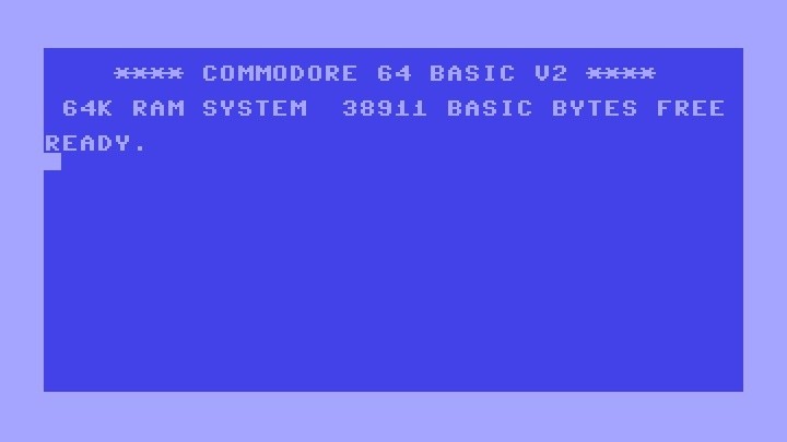 Der Startbildschirm des Commodore 64 gehört zu den klassischen Bildern des damals gerade angebrochenen Computerzeitalters.