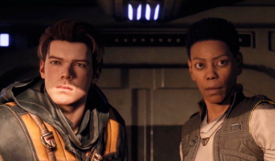 Cal Ketsis (Cameron Monaghan) und Seer (Debra Wilson) fliehen als Jedi vor dem Imperium.