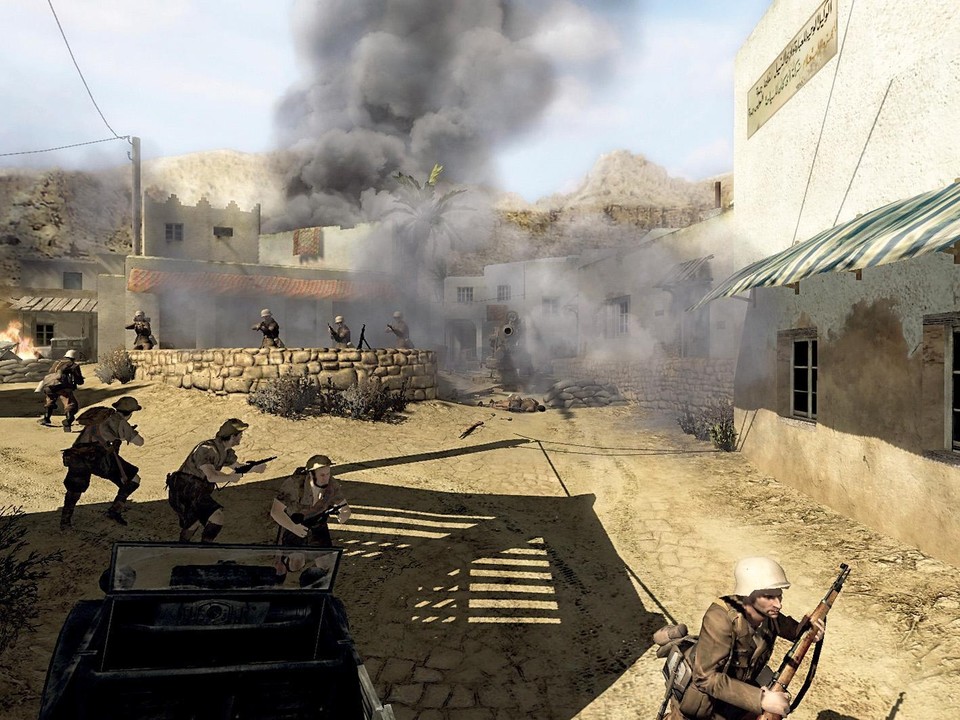 Neu im Szenario-Paket von Call of Duty 2: der Kampf gegen Rommel in Nordafrika.
