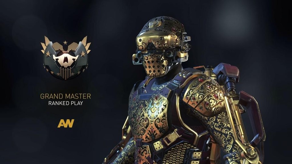 Dieses »Grand Master Character Gear« erhalten die 100 besten Spieler von Call of Duty: Advanced Warfare.