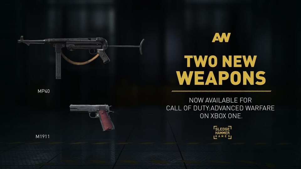 Der Shooter Call of Duty: Advanced Warfare bietet nicht nur High-Tech-Equipment, sondern dank kostenloser DLCs auch Weltkriegswaffen.