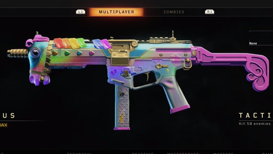 Black Ops 4 ist auch Einhörnern nicht abgeneigt und lässt euch eine ganze spezielle Waffen-Camo freischalten.