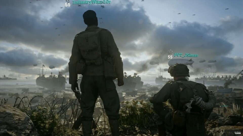 Im Multiplayer von Call of Duty: WW2 wird es nicht nur actionreich abgehen. Im Hauptquartier können Spieler sich treffen, quatschen und angeben. 