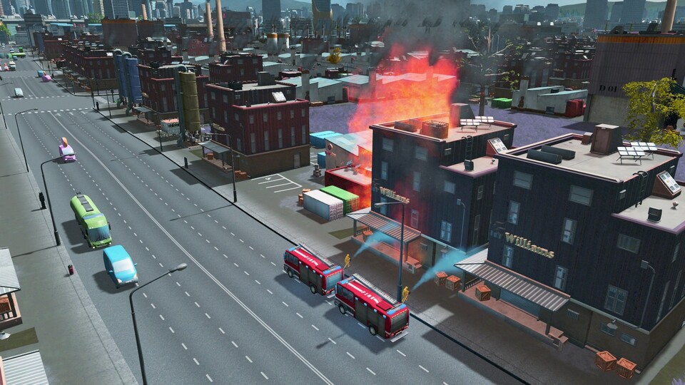 Es brennt: Wenn unser Verkehr einigermaßen gut geplant ist, kommt die Feuerwehr rechtzeitig zum Einsatzort.