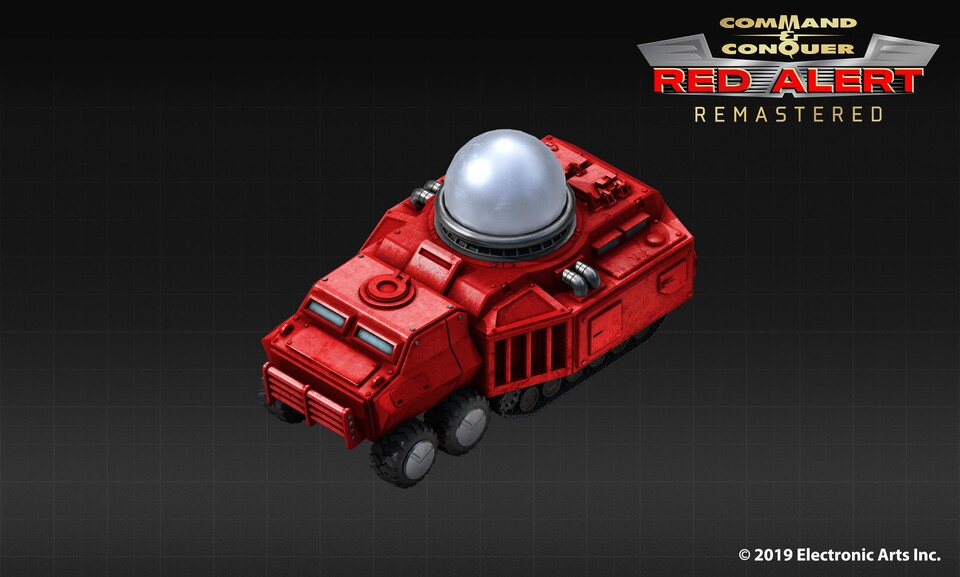 So sieht der Tesla-Panzer im Remaster von Command & Conquer im jetzigen Entwicklungszustand aus.