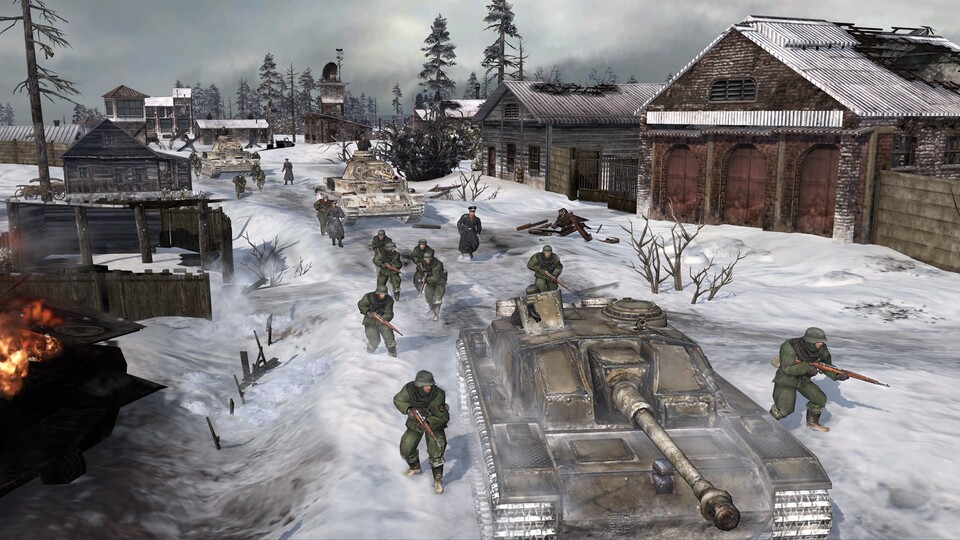 Im Multiplayer-Modus können wir herrenlose Fahrzeuge kapern und in unsere Armee eingliedern.