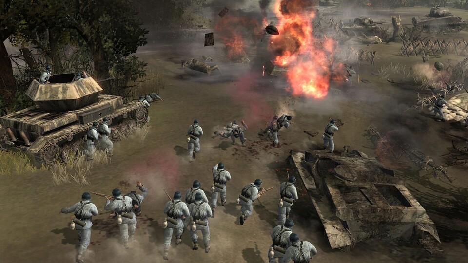 Company of Heroes inszenierte 2006 die Schlachten des Weltkriegs packend und realistisch. In der Kampagne inszenierten Zwischensequenzen das Kampfgeschehen wie in einem Kinofilm - den Fans gefiel das.